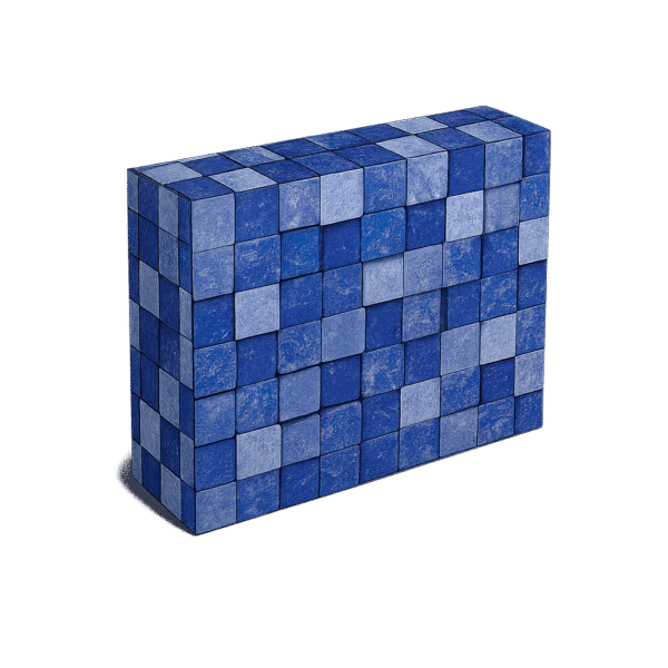 Vinil para Piscina Acqualiner Batu Blue Espessura 0,6 mm Pastilha 7,0 x 7,0 cm