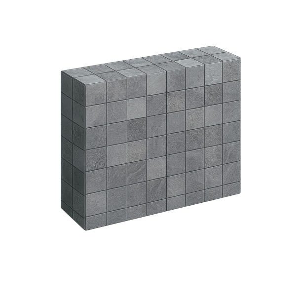 Vinil para Piscina Acqualiner Travertino Gris Espessura 0,6 mm Pastilha 10 x 10 cm