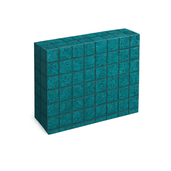 Vinil para Piscina Acqualiner Sukabumi Green Espessura 0,6 mm Pastilha 7,5 x 7 cm