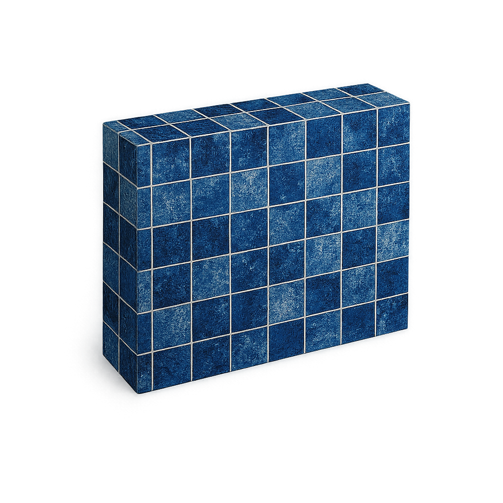 9c813caaef7f6668a2b1006dc9abb796.png Vinil para Piscina Acqualiner Porto Vecchio Azul Espessura 0,6 mm Pastilha 10 x 10 cm - Imagem 1